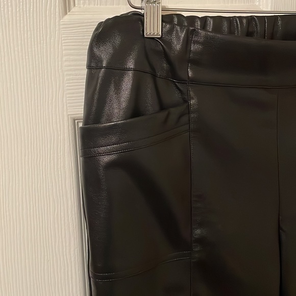 Faux leather joggers - Picture 2 of 4